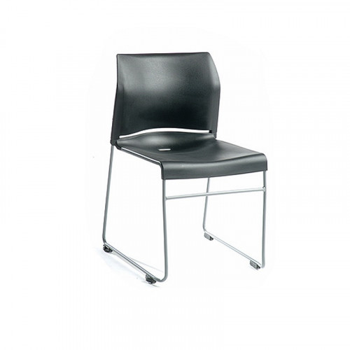Kvadrat stol, sort