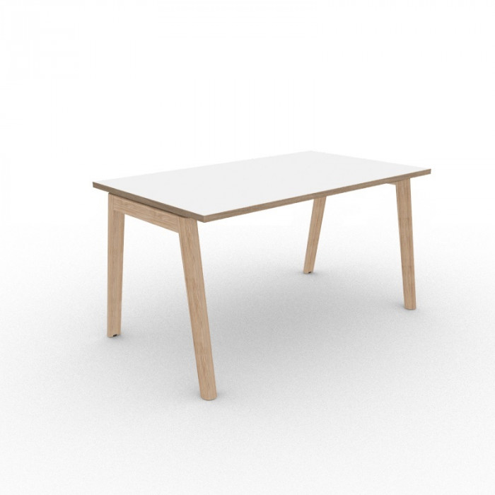 Nova Wood skrivebord hvit/eik