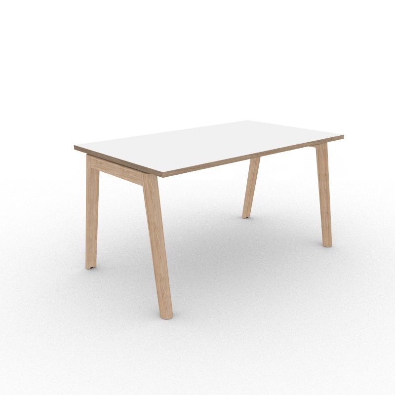 Nova Wood skrivebord hvit/eik Nova Wood skrivebord hvit/eik