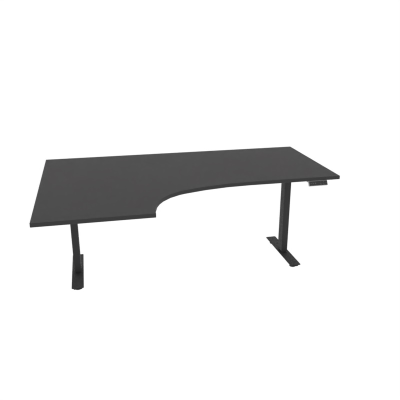 Kombinasjonsbord hev/senk venstre, sort Kombinasjonsbord hev/senk venstre, sort